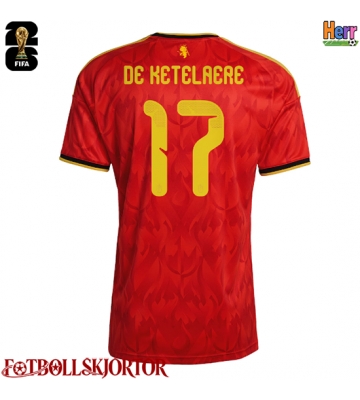Belgien Charles De Ketelaere #17 Hemmatröja VM 2026 Kortärmad